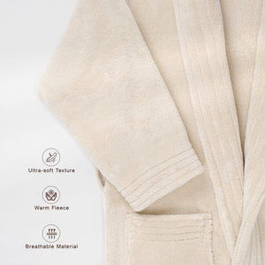 American Soft Linen Luxury Women’s Fleece Bathrobe – Ultra Soft, Warm & Lightweight Plush Robe