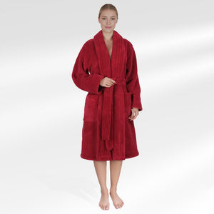 American Soft Linen Luxury Women’s Fleece Bathrobe – Ultra Soft, Warm & Lightweight Plush Robe