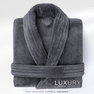 American Soft Linen Luxury Women’s Fleece Bathrobe – Ultra Soft, Warm & Lightweight Plush Robe