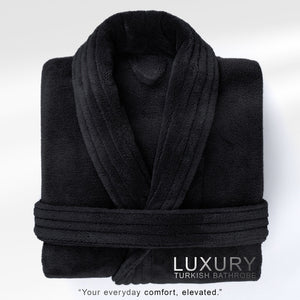 American Soft Linen Luxury Women’s Fleece Bathrobe – Ultra Soft, Warm & Lightweight Plush Robe