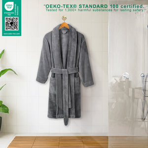 American Soft Linen Luxury Women’s Fleece Bathrobe – Ultra Soft, Warm & Lightweight Plush Robe