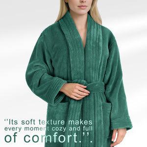 American Soft Linen Luxury Women’s Fleece Bathrobe – Ultra Soft, Warm & Lightweight Plush Robe