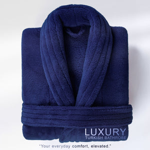 American Soft Linen Luxury Women’s Fleece Bathrobe – Ultra Soft, Warm & Lightweight Plush Robe