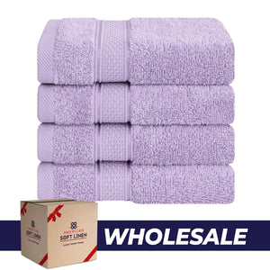 American Soft Linen 100% Cotton, Luxury, Salem 4 Piece Washcloth Set - 60 Set Case Pack