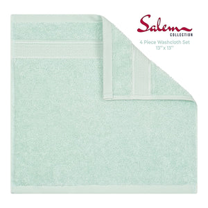American Soft Linen 100% Cotton, Luxury, Salem 4 Piece Washcloth Set - 60 Set Case Pack