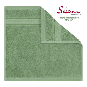 American Soft Linen 100% Cotton, Luxury, Salem 4 Piece Washcloth Set - 60 Set Case Pack