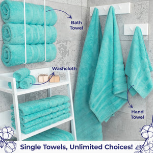 American Soft Linen Single Piece 100% Cotton Turkish Towels with 20 Different Colors, Create Your Set