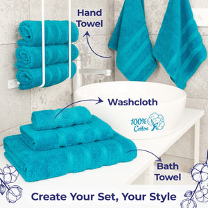 American Soft Linen Single Piece 100% Cotton Turkish Towels with 20 Different Colors, Create Your Set