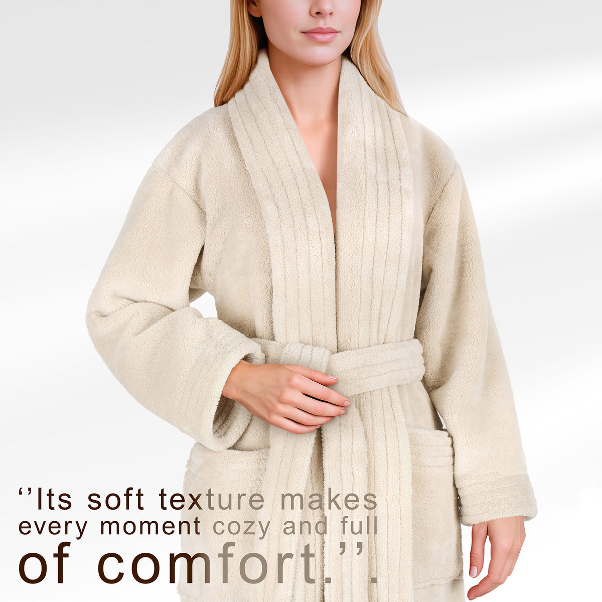 American Soft Linen Luxury Women’s Fleece Bathrobe – Ultra Soft, Warm & Lightweight Plush Robe Wholesale