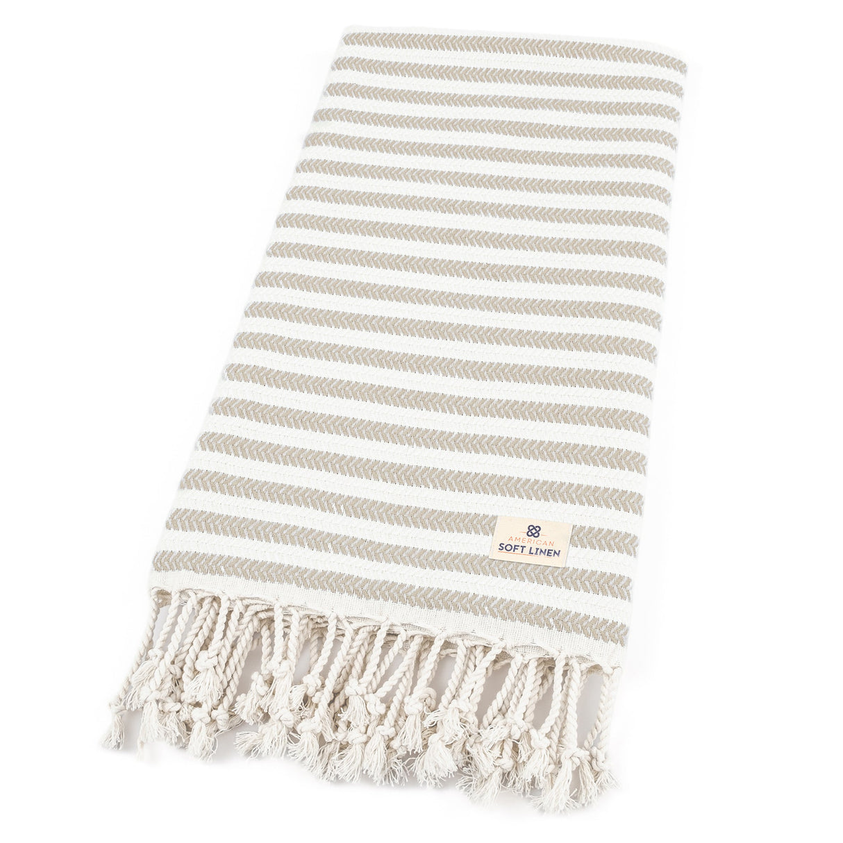 American Soft Linen Turkish Peshtemal Beach Towels, Cotton 4 Pack, 40" x 70" Size, Swim Towels for Beach and Pool Towels