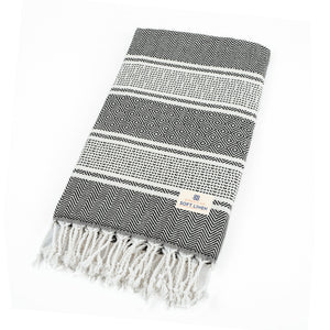 American Soft Linen Turkish Peshtemal Beach Towels, Cotton 4 Pack, 40" x 70" Size, Swim Towels for Beach and Pool Towels