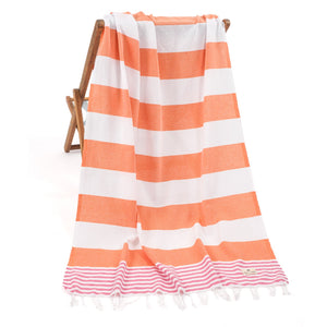 American Soft Linen Turkish Peshtemal Beach Towels, Cotton 4 Pack, 40" x 70" Size, Swim Towels for Beach and Pool Towels