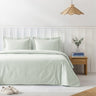 American Soft Linen 100% Washed Cotton Percale Duvet Cover Set – Soft Breathable Bedding Set with Pillow Shams