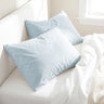 American Soft Linen 100% Washed Cotton Percale Pillowcase Set (2 Pack) – Soft Breathable Pillow Covers