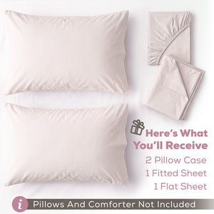 American Soft Linen 100% Washed Cotton Percale Sheet Set – Soft Breathable Bedding with Pillowcases