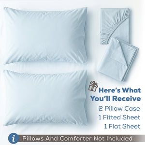 American Soft Linen 100% Washed Cotton Percale Sheet Set – Soft Breathable Bedding with Pillowcases
