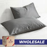 American Soft Linen Wholesale 100% Cotton Sateen Pillowcase Set (2 Pack) – Hotel Quality Bulk Supply