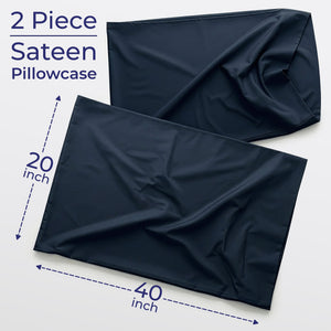 American Soft Linen Wholesale 100% Cotton Sateen Pillowcase Set (2 Pack) – Hotel Quality Bulk Supply