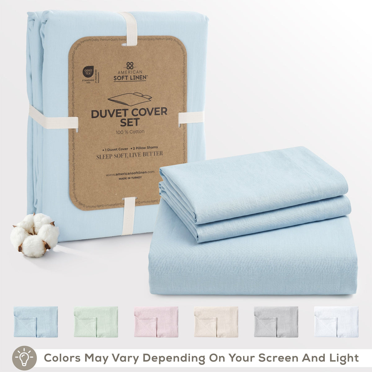 American Soft Linen Wholesale Duvet Cover Sets – 100% Washed Cotton Hotel Bedding Bulk