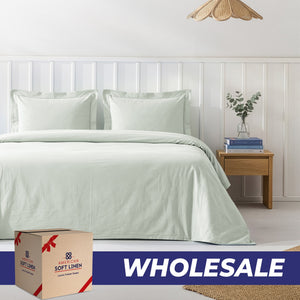 American Soft Linen Wholesale Duvet Cover Sets – 100% Washed Cotton Hotel Bedding Bulk