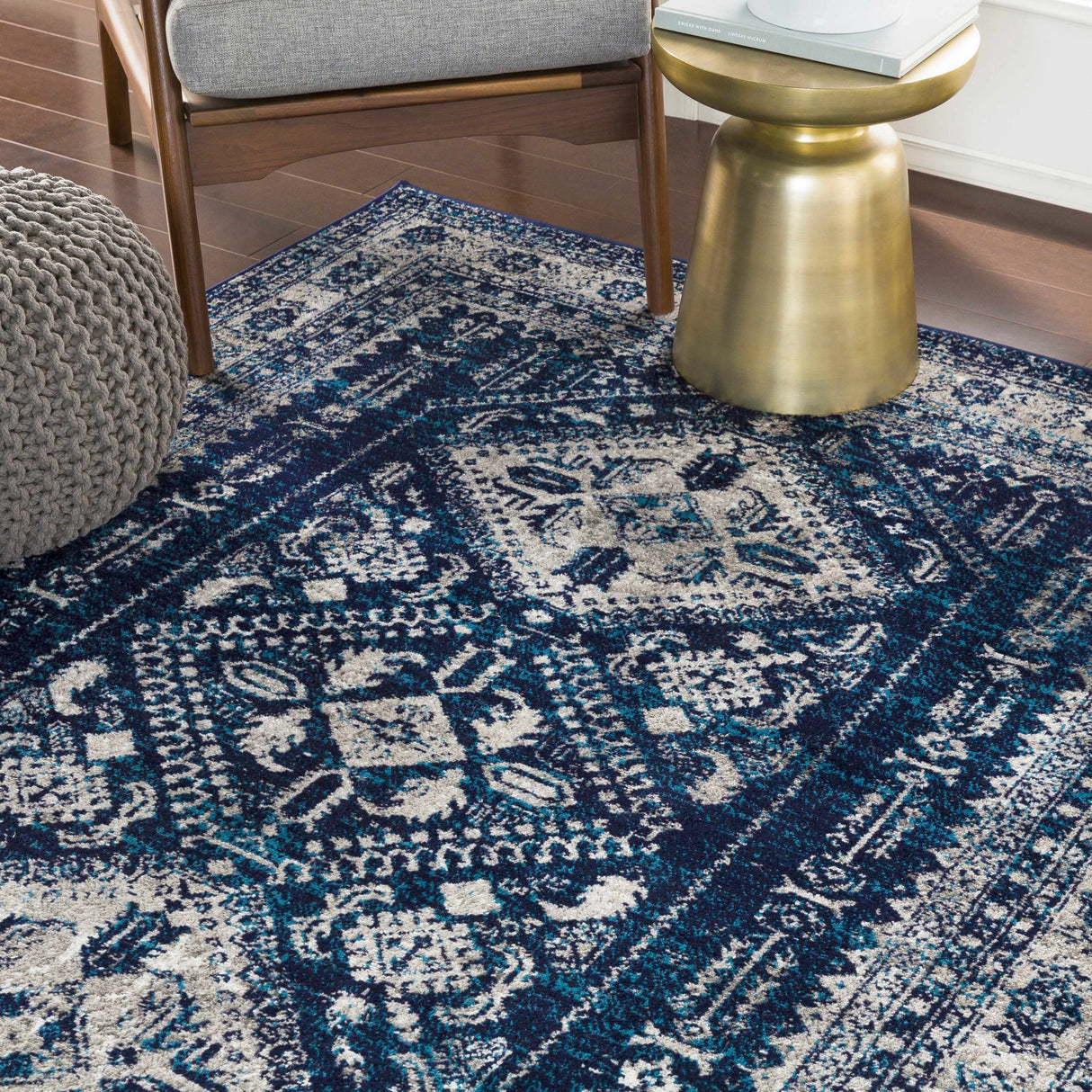 Andes Blue Area Rug