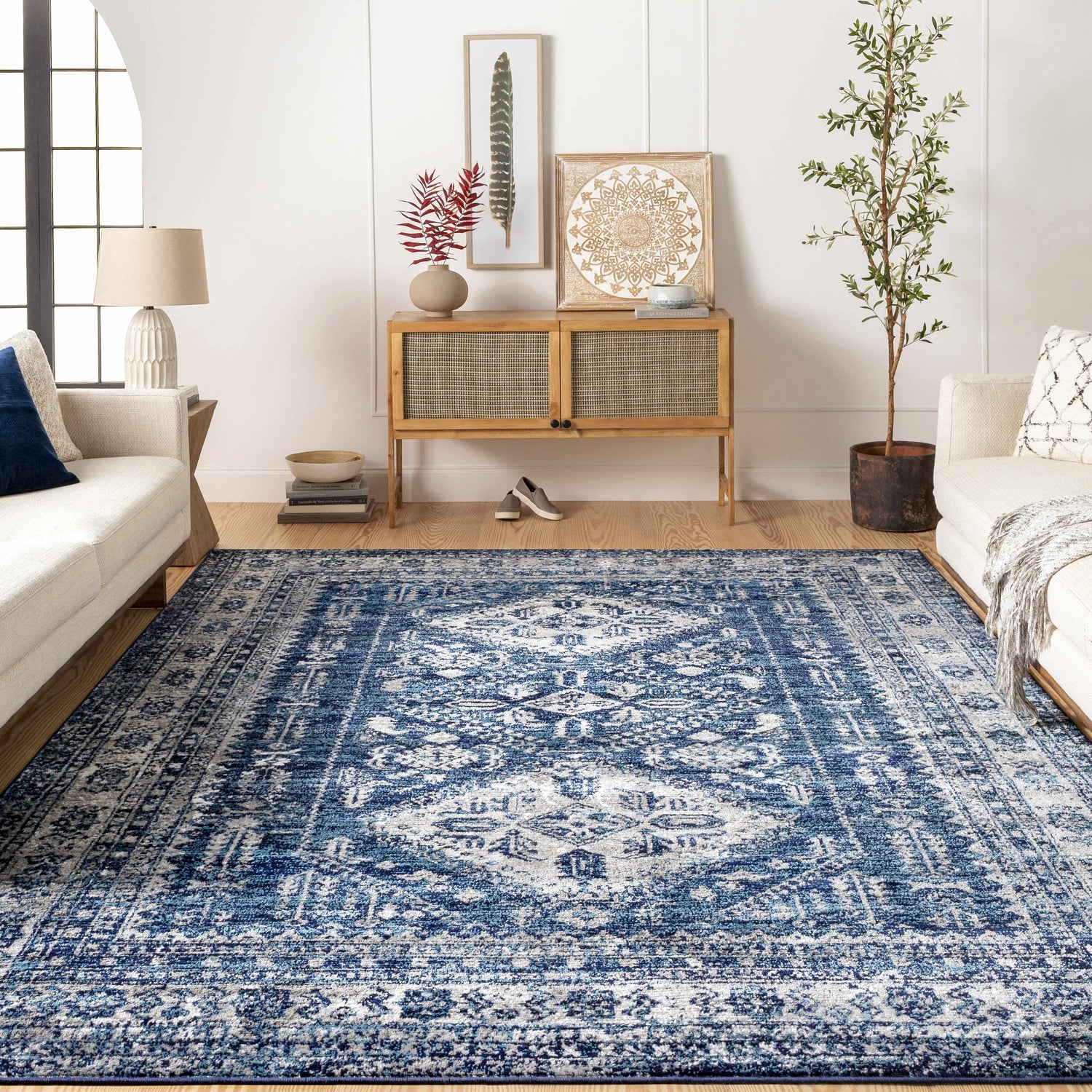 Andes Blue Area Rug