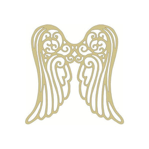 Angel Wings Wood Cutout - Unfinished Wood