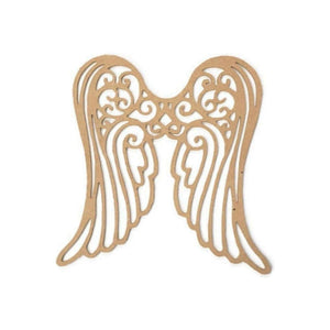 Angel Wings Wood Cutout - Unfinished Wood