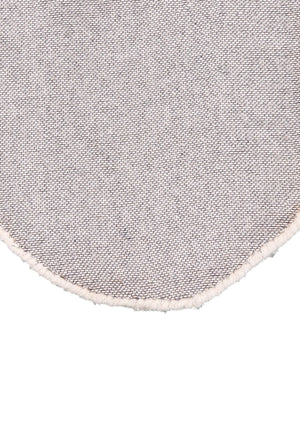 Animal Cat Face Ivory And Black Hand Tufted 1x1 Wool Rug