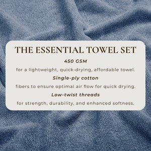 Cotton Terry Bath Towel Set - Cooper Collection