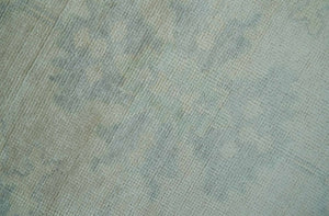 Antique Finish Silver, Gray and Charcoal Hand Knotted Oriental Oushak 8x10 wool Area Rug