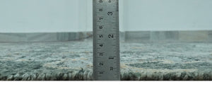 Antique look Gray and Silver 5.6x8.6 Traditional Large Design Hand Knotted wool Rug