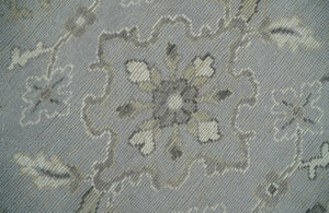 Antique Style Silver And Beige Modern Oushak wool Area Rug