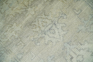 Antique Persian 2x3 Beige and Gray Hand Knotted  Wool Area Rug
