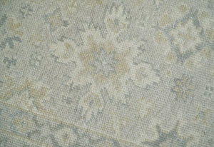 Antique Persian 2x3 Beige and Gray Hand Knotted Wool Area Rug