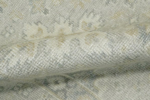 Antique Persian 2x3 Beige and Gray Hand Knotted Wool Area Rug