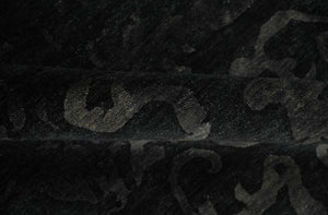 Antique Style Charcoal, Gray and Silver 8x10 Hand knotted wool Area Rug