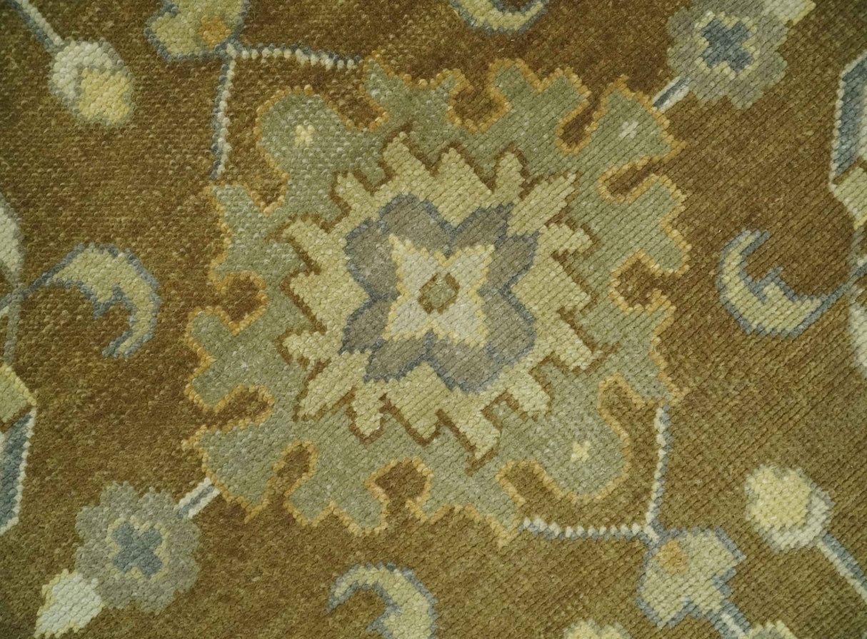 Antique Traditional Persian  8x10 Hand Knotted Brown and Gray Wool Rug