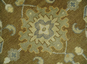 Antique Traditional Persian  8x10 Hand Knotted Brown and Gray Wool Rug