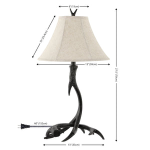 Antler rustic resin led table lamp - Tuesday Morning - Table Lamps