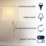 Antler rustic resin/crystal led table lamp - Tuesday Morning - Table Lamps