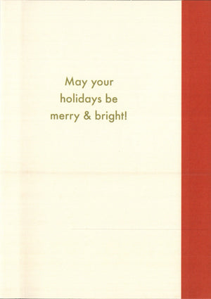 Dot Tree Christmas Card - Single