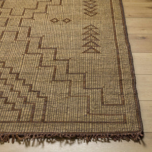 Aoko Jute & Leather Rug - Clearance