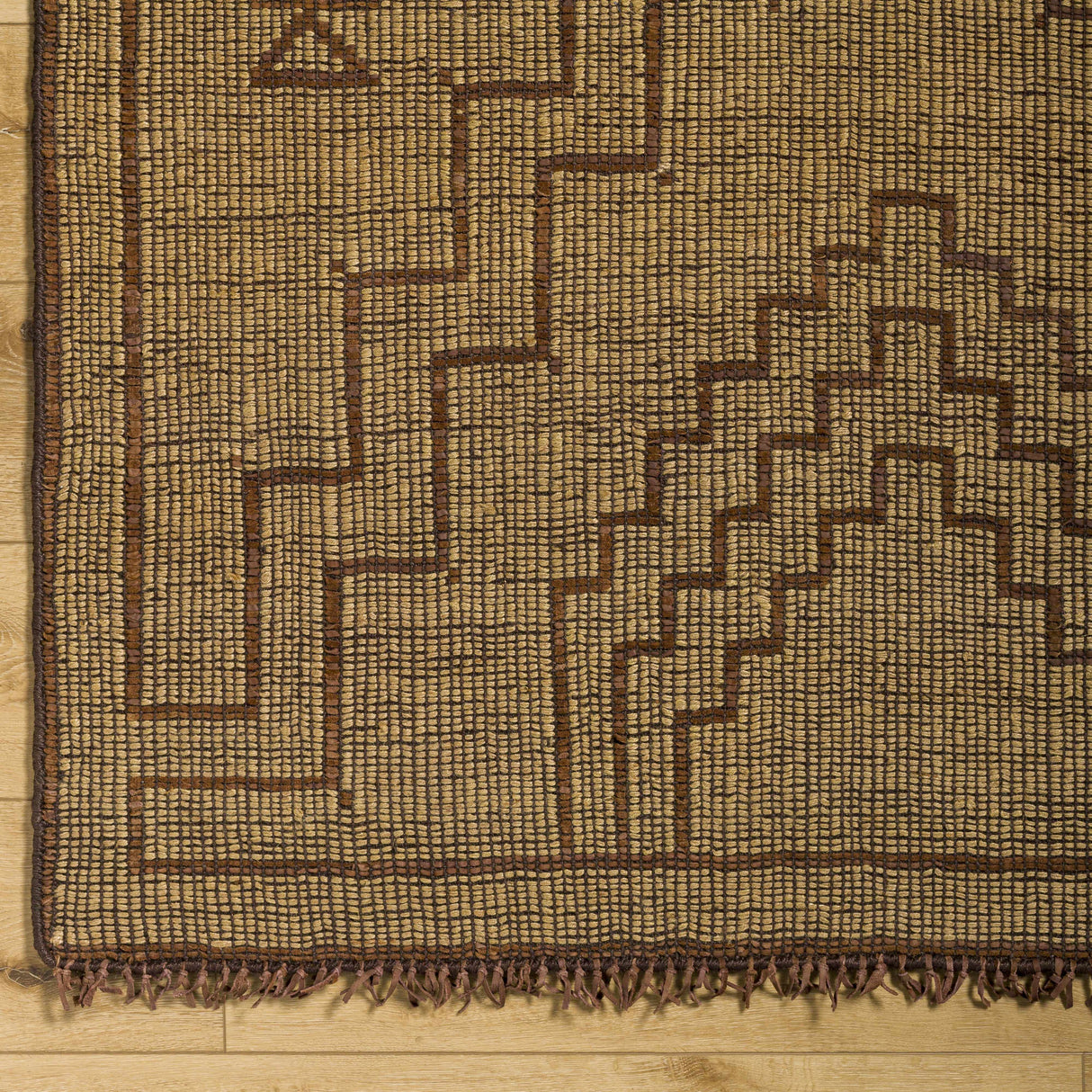 Aoko Jute & Leather Rug - Clearance