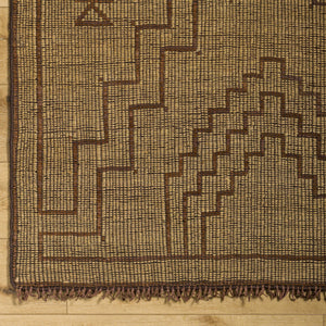 Aoko Jute & Leather Rug - Clearance