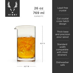 Professional Extra Large Crystal Mixing Glass