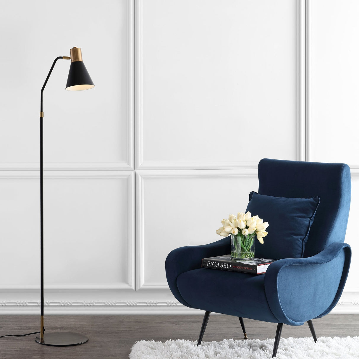 Apollo modern metal led task floor lamp - Tuesday Morning - Floor Lamps