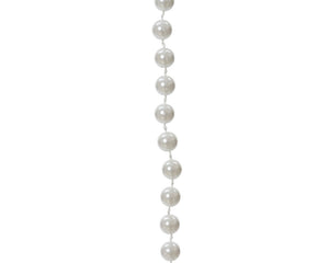 Winter White Bead Garland - 32 Feet Long
