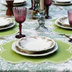 AQUELLE GREEN RECTANGLE FABRIC PLACEMAT (Set Of 4)