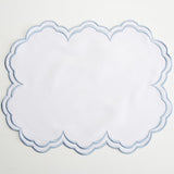 Aquelle White Rectangle Fabric Placemat